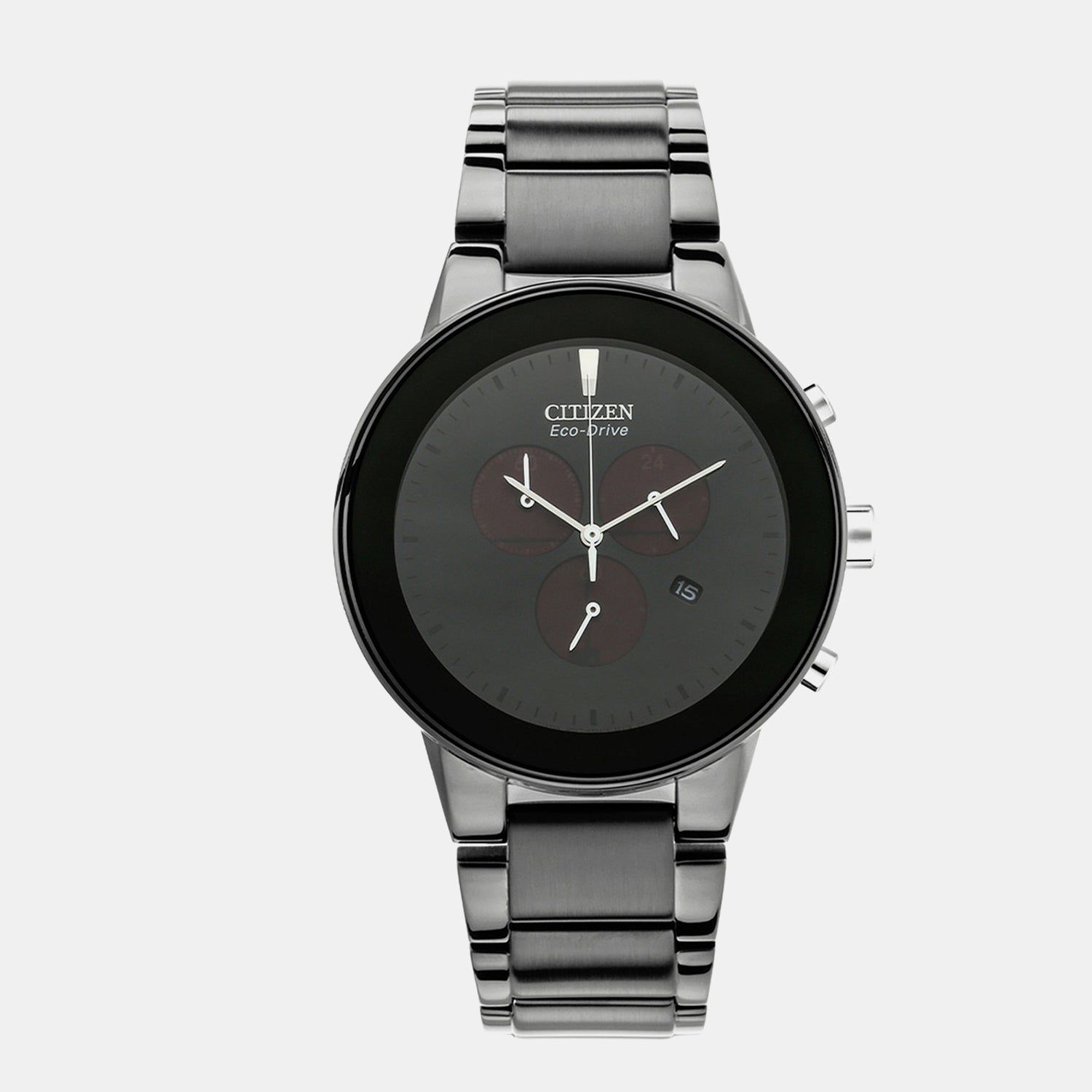 Axiom Men Quartz Black Dial Chronograph Stainless Steel Watch AT2245-57E