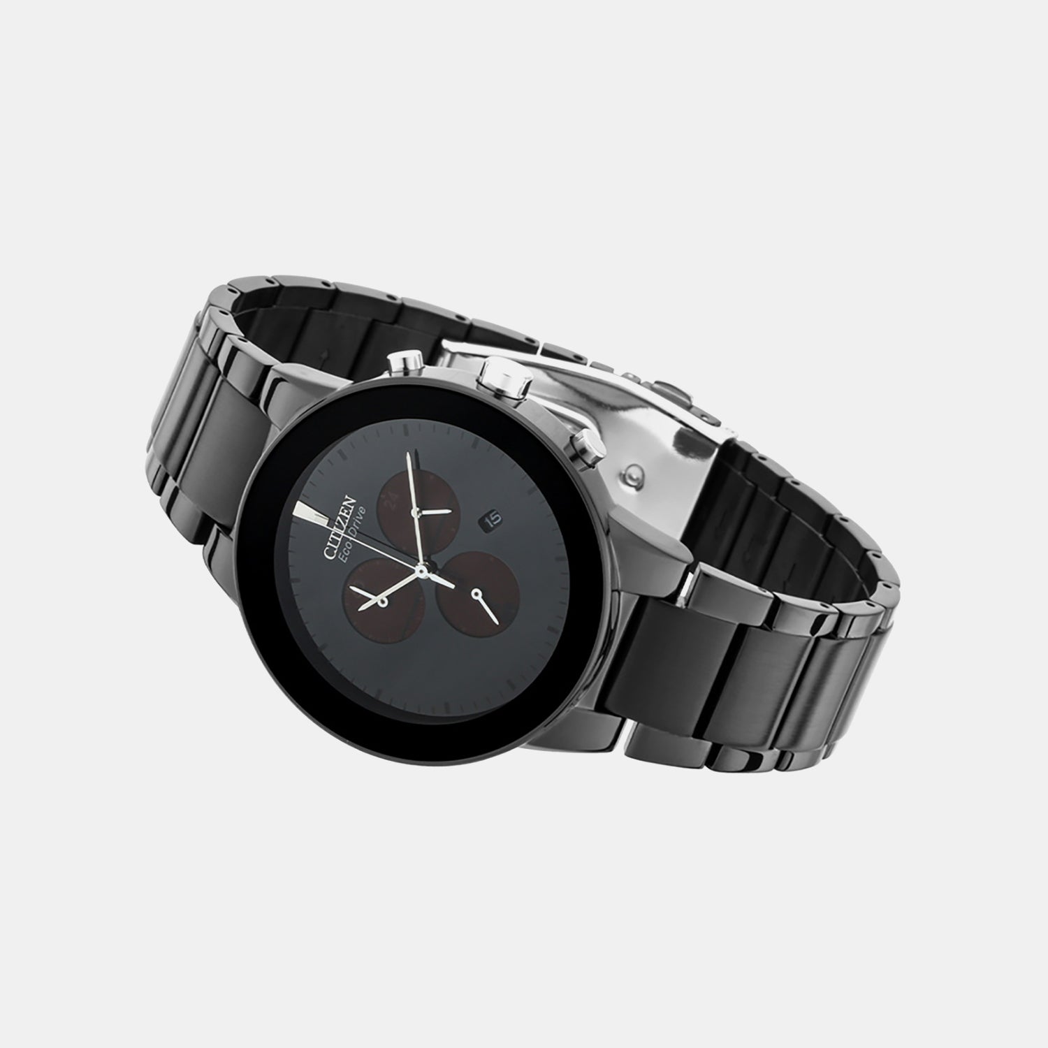 Axiom Men Quartz Black Dial Chronograph Stainless Steel Watch AT2245-57E