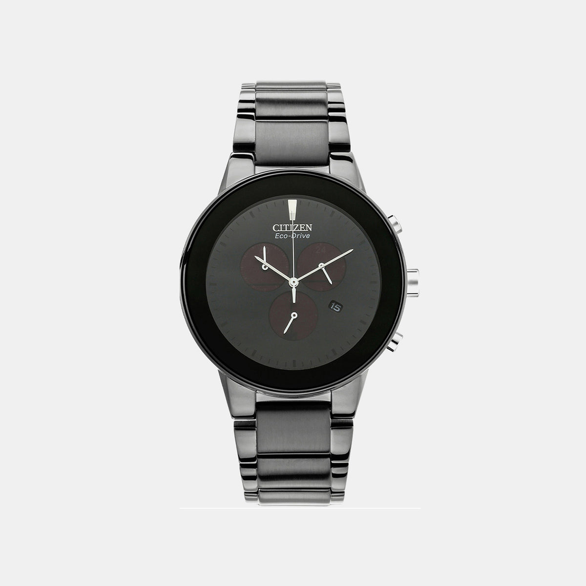 Axiom Men Quartz Black Dial Chronograph Stainless Steel Watch AT2245-57E
