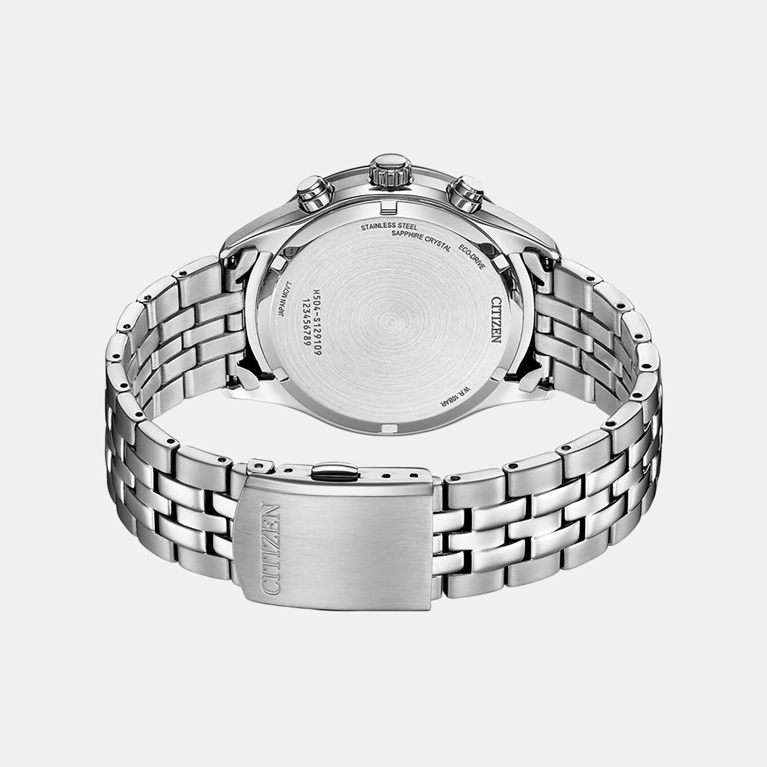 Men Quartz Black Dial Analog Stainless Steel Watch AT2570-56E