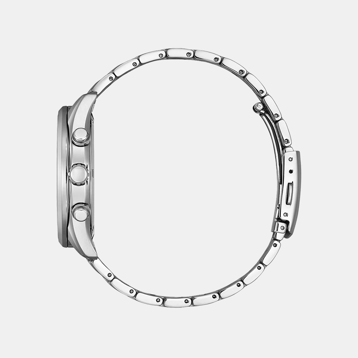 Men Quartz Black Dial Analog Stainless Steel Watch AT2570-56E