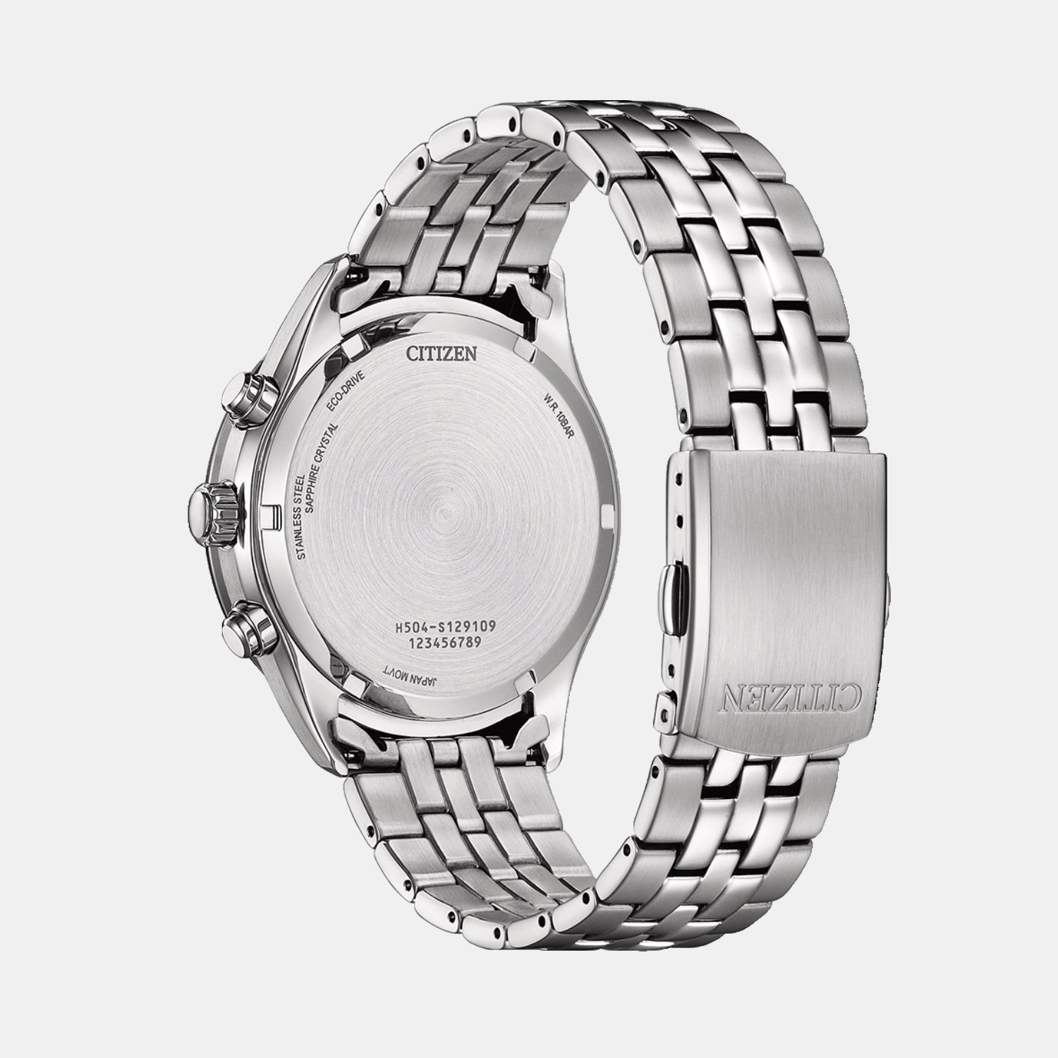 Men Quartz Blue Dial Chronograph Stainless Steel Watch AT2570-56L