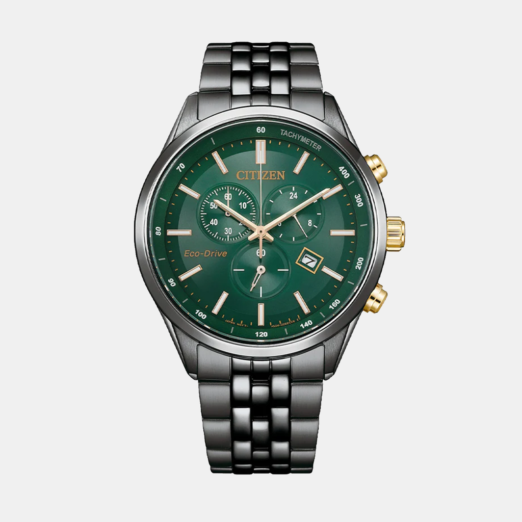 Citizen Round Green Chronograph watch