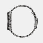 Men Eco-Drive Blue Dial Chronograph Stainless Steel Watch AT2577-57L