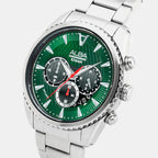 Signa Men Quartz Green Dial Multi-function Stainless Steel Watch AT3J13X1
