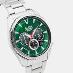 Signa Men Quartz Green Dial Multi-function Stainless Steel Watch AT3J13X1