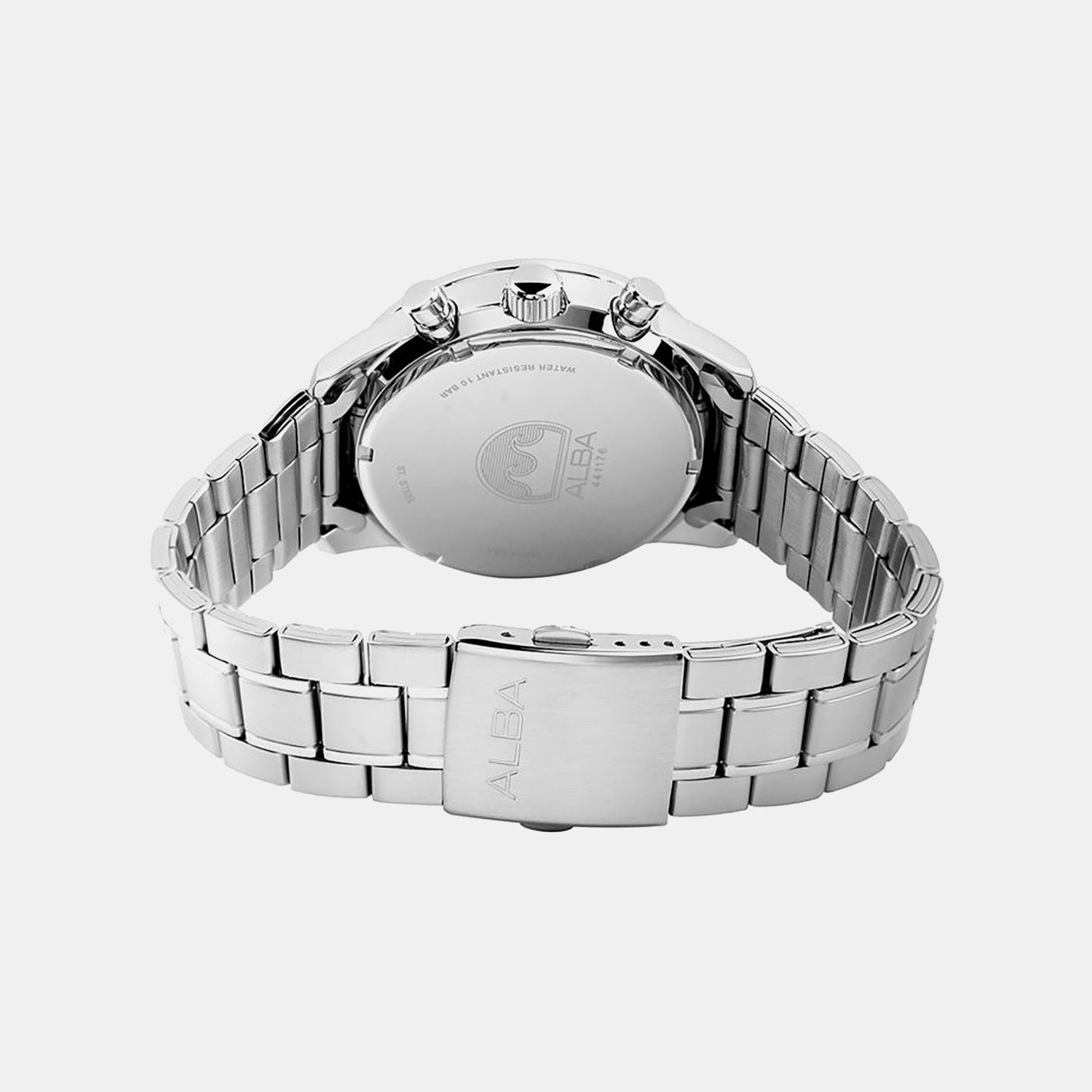 Men Quartz Mint Green Dial Chronograph Stainless Steel Watch AT3J83X1