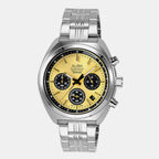 Men Quartz Gold Dial Analog Stainless Steel Watch AT3K01X1