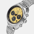 Men Quartz Gold Dial Analog Stainless Steel Watch AT3K01X1
