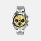 Men Quartz Gold Dial Analog Stainless Steel Watch AT3K01X1