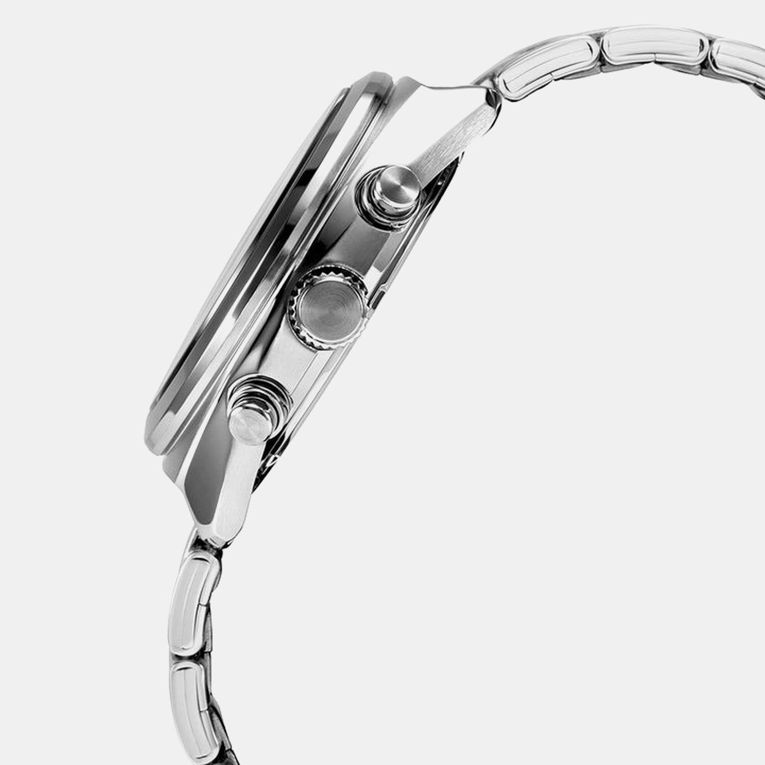 Men Quartz Brown Dial Chronograph Steel Watch AT3K07X1