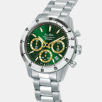 Active Men Quartz Green Dial Chronograph Stainless Steel Watch AT3L23X1