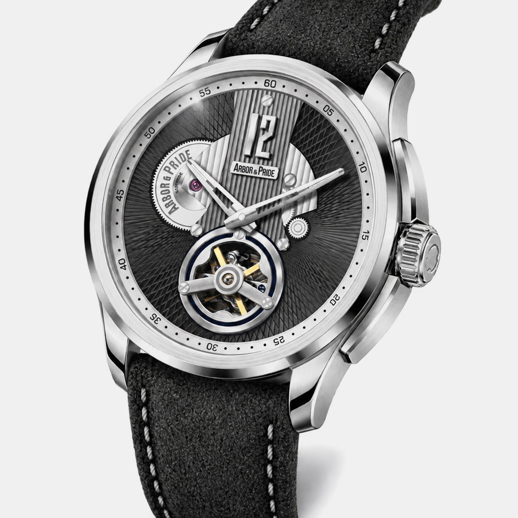 Attic Men Automatic Black Dial Analog Leather Watch Attic - Black