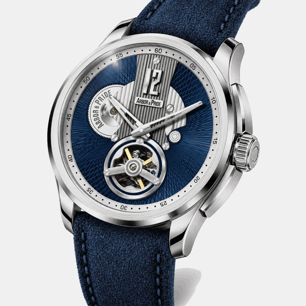 Attic Men Automatic Blue Dial Analog Leather Watch Attic - Blue