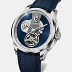 Attic Men Automatic Blue Dial Analog Leather Watch Attic - Blue