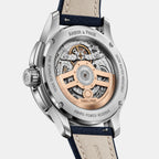 Attic Men Automatic Blue Dial Analog Leather Watch Attic - Blue
