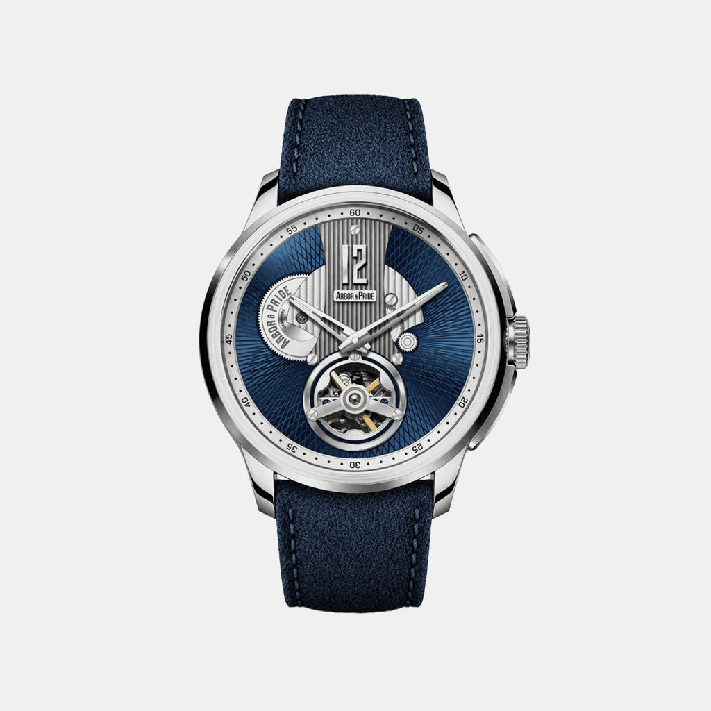 Attic Men Automatic Blue Dial Analog Leather Watch Attic - Blue