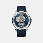 Attic Men Automatic Blue Dial Analog Leather Watch Attic - Blue