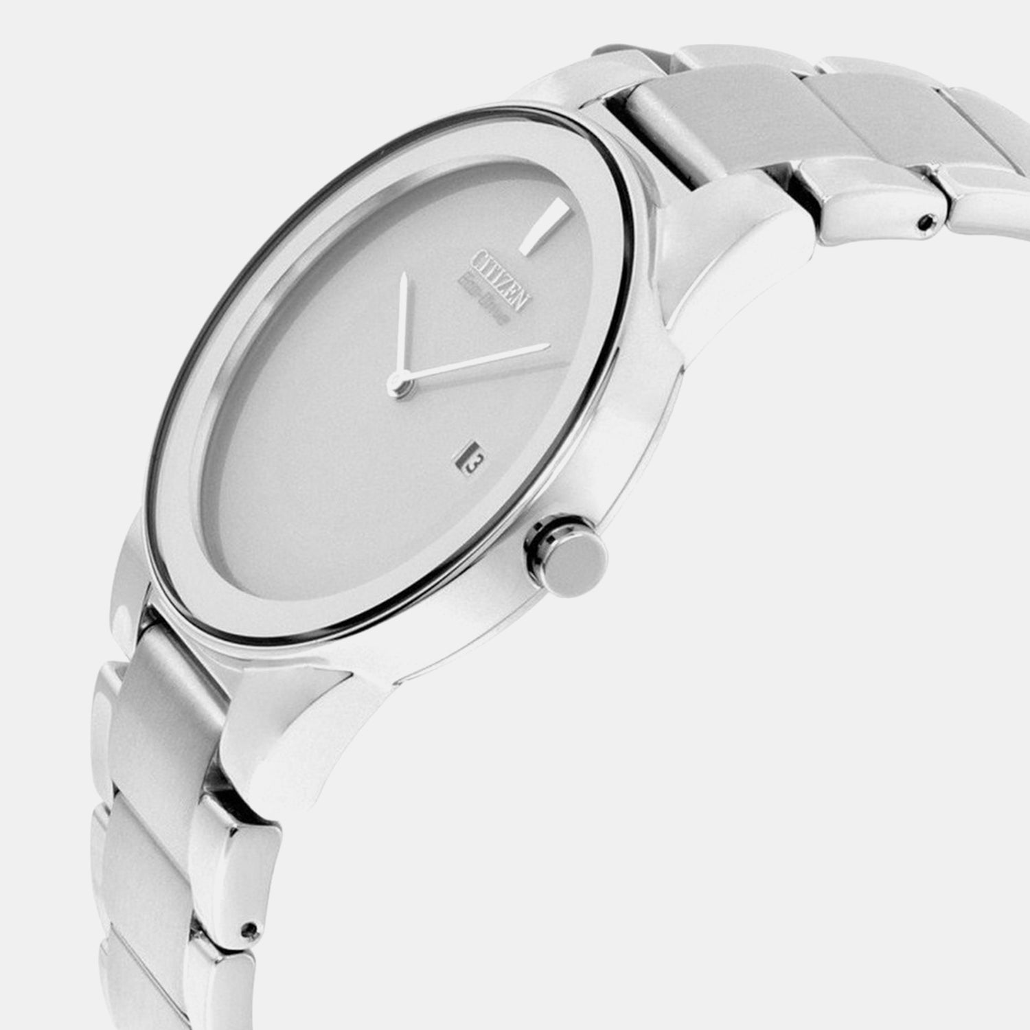 Axiom Men Quartz Silver Dial Analog Stainless Steel Watch AU1060-51A