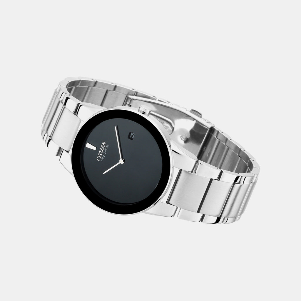 Axiom Men Quartz Black Dial Analog Stainless Steel Watch AU1060-51E