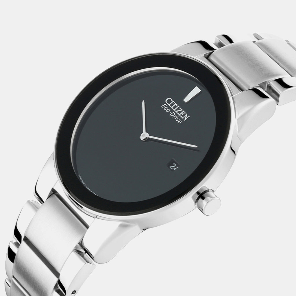 Axiom Men Quartz Black Dial Analog Stainless Steel Watch AU1060-51E
