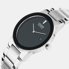 Axiom Men Quartz Black Dial Analog Stainless Steel Watch AU1060-51E