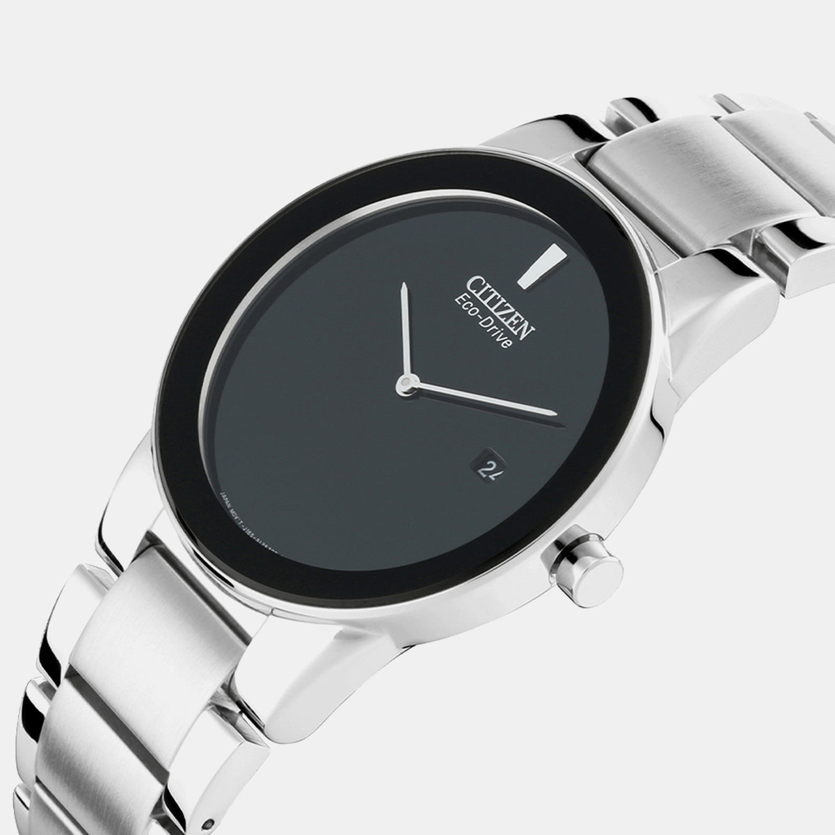 Axiom Men Quartz Black Dial Analog Stainless Steel Watch AU1060-51E