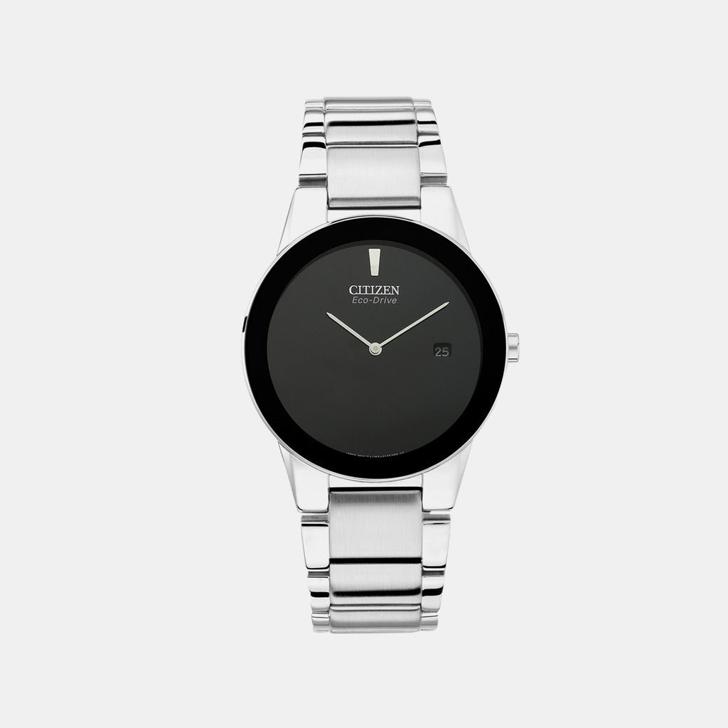 Axiom Men Quartz Black Dial Analog Stainless Steel Watch AU1060-51E