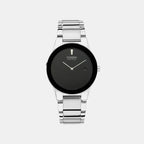 Axiom Men Quartz Black Dial Analog Stainless Steel Watch AU1060-51E