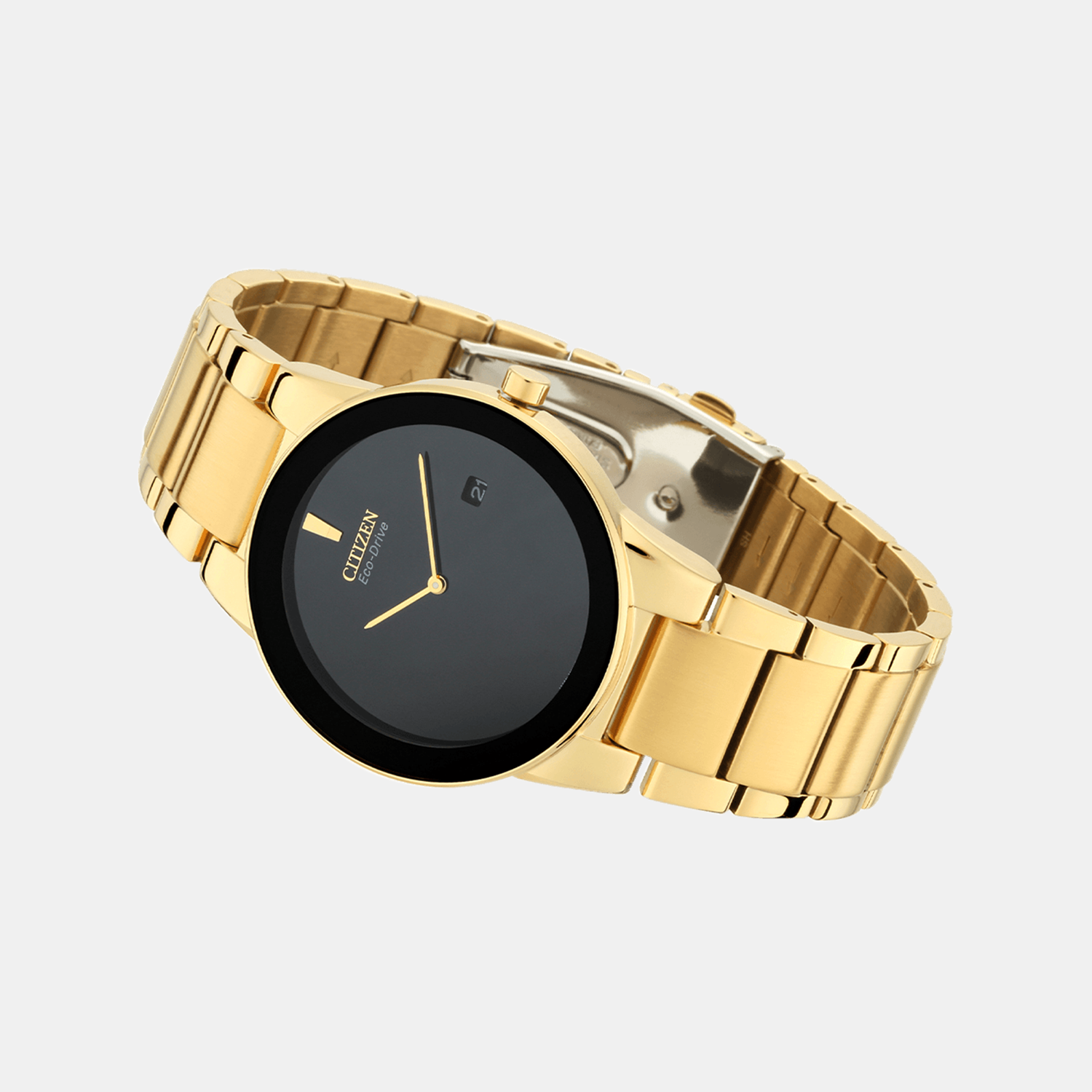 Axiom Men Quartz Black Dial Analog Stainless Steel Watch AU1062-56E