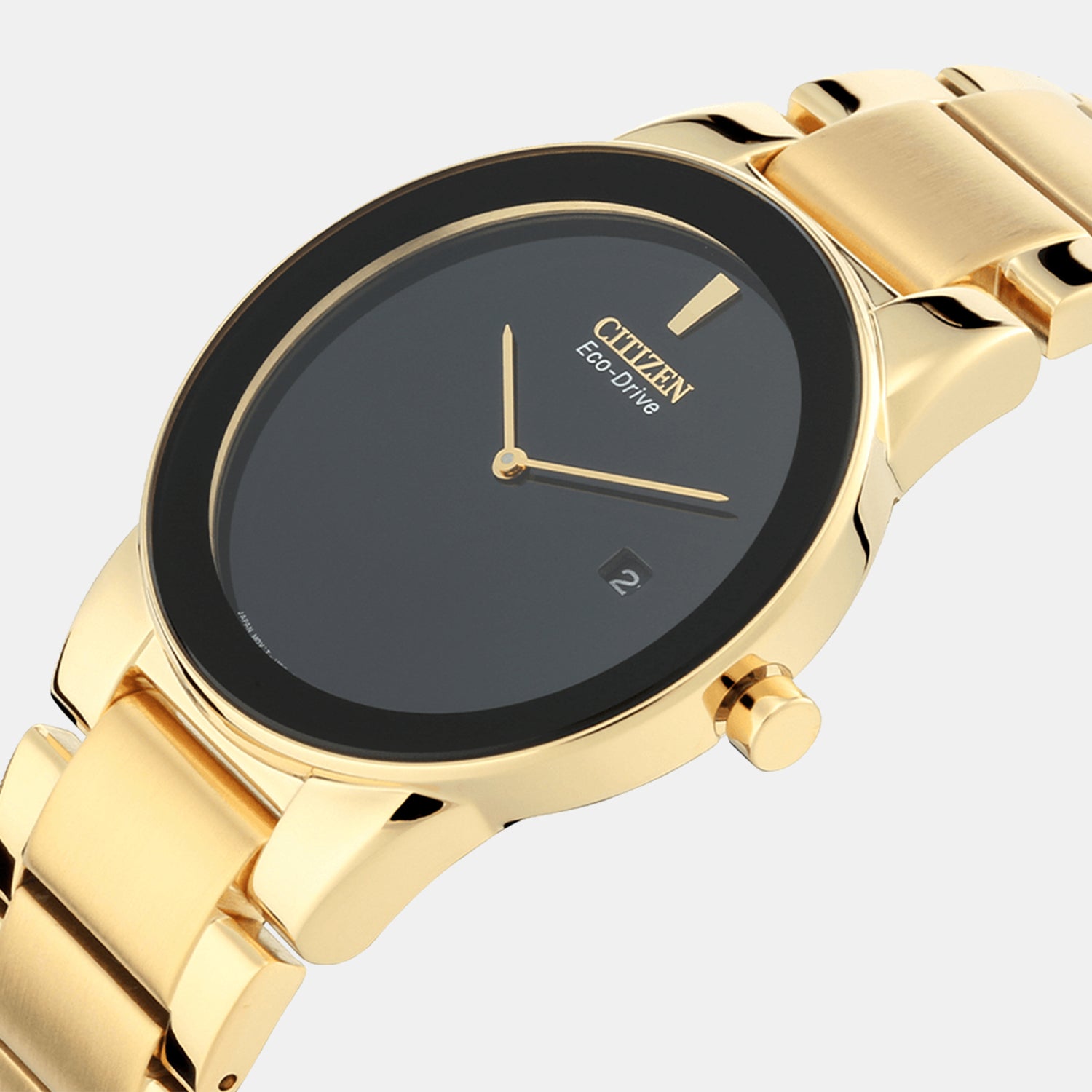 Axiom Men Quartz Black Dial Analog Stainless Steel Watch AU1062-56E