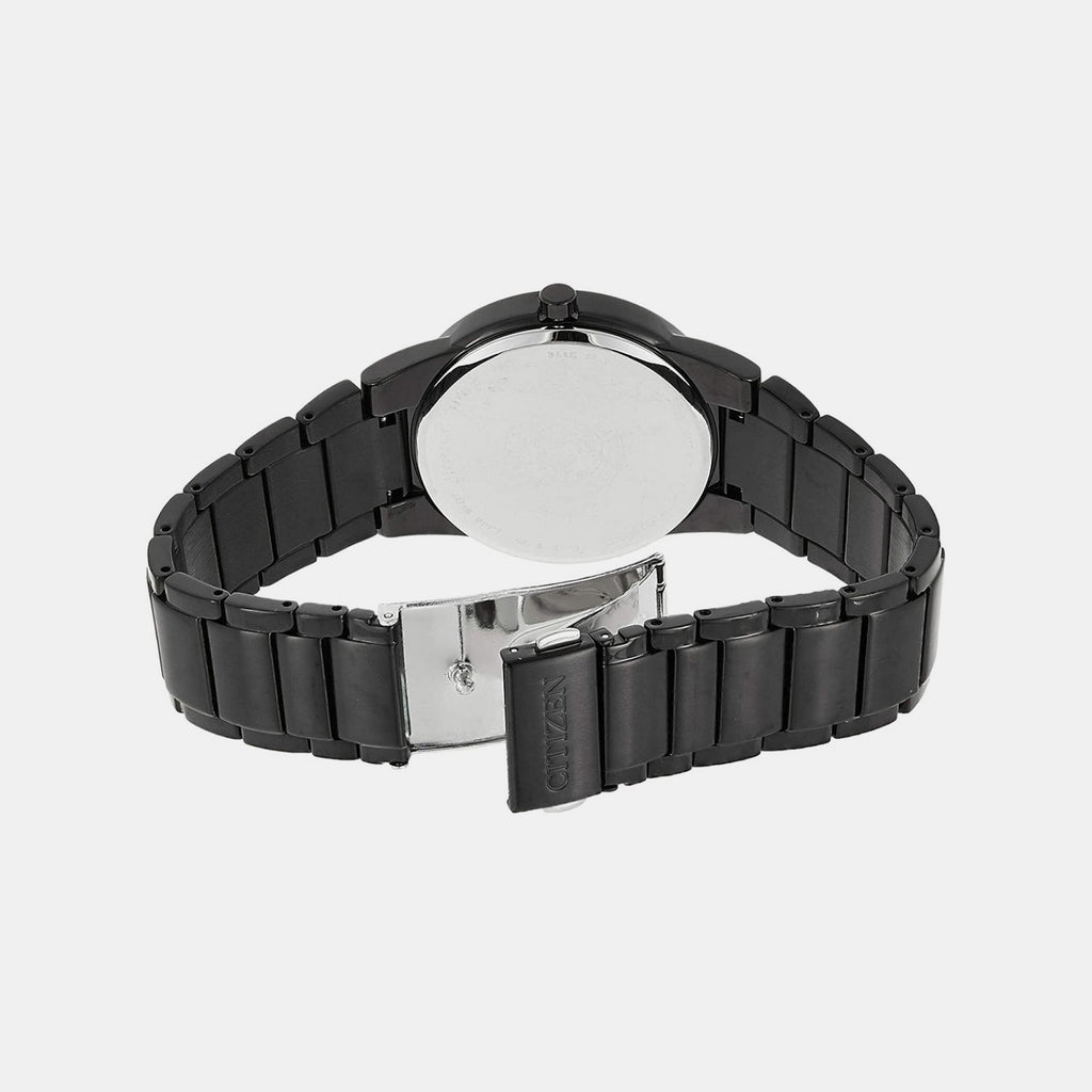 Axiom Men Quartz Black Dial Analog Stainless Steel Watch AU1065-58E