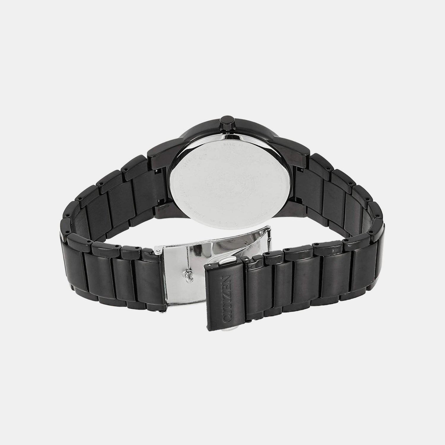 Axiom Men Eco-Drive Black Dial Analog Stainless Steel Watch AU1065-58E