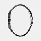 Axiom Men Quartz Black Dial Analog Stainless Steel Watch AU1065-58E