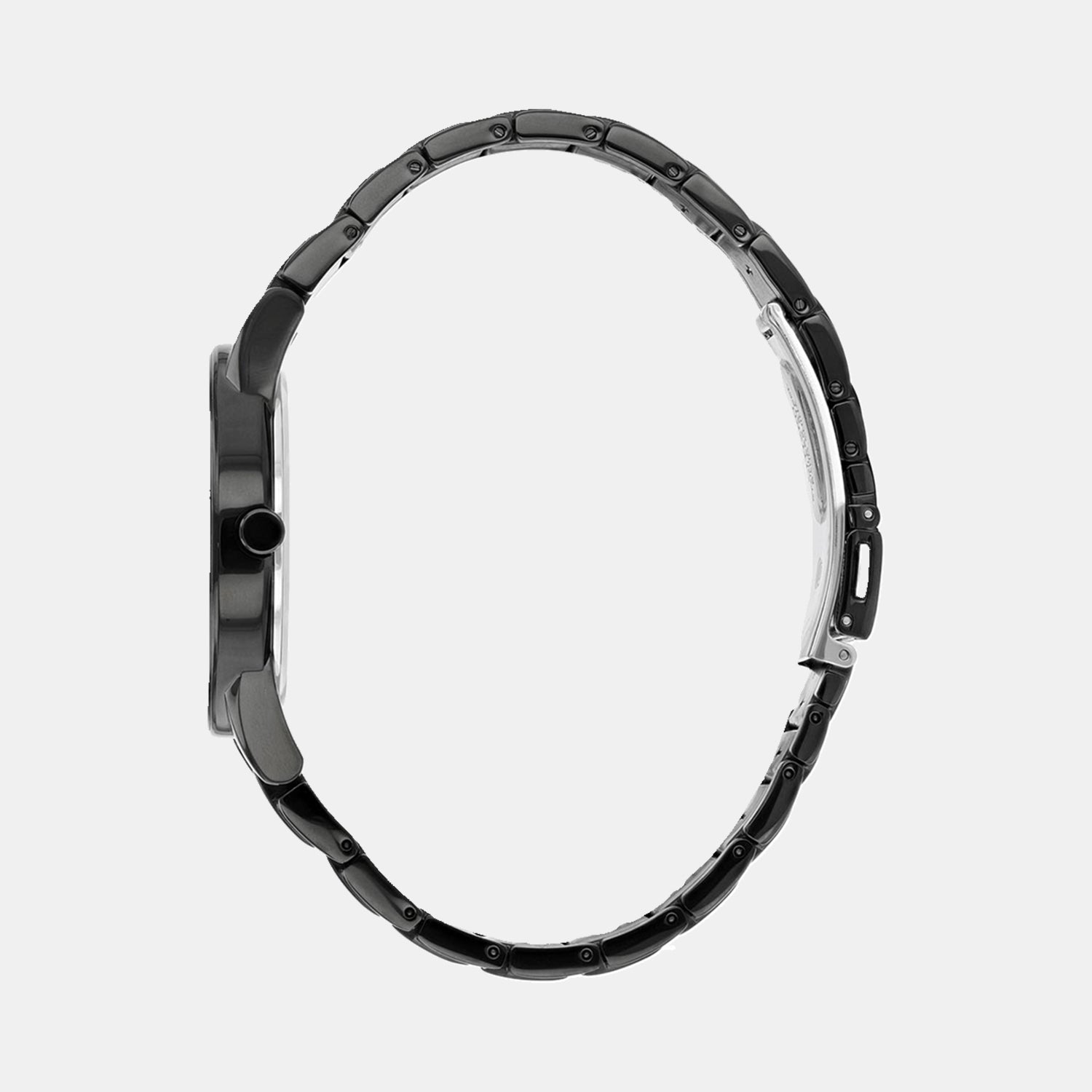 Axiom Men Eco-Drive Black Dial Analog Stainless Steel Watch AU1065-58E