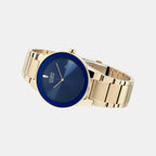 Axiom Men Quartz Blue Dial Analog Stainless Steel Watch AU1066-80L