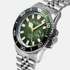 Men Automatic Green Dial Chronograph Stainless Steel Watch AU4047X1