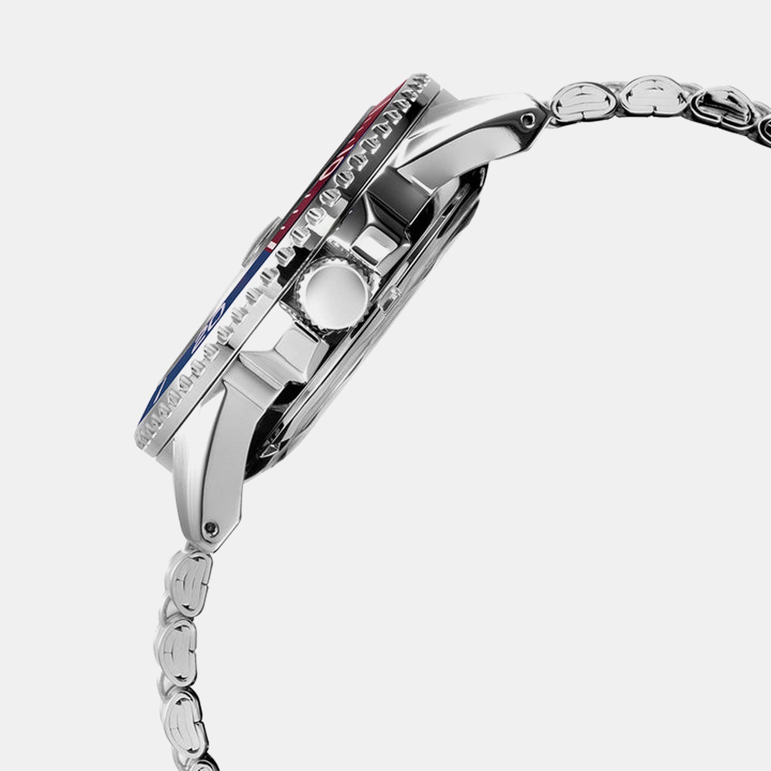 Men Automatic Blue Dial Analog Steel Watch AU4051X1