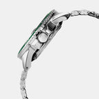 Mechanical Men Automatic Green Dial Analog Stainless Steel Watch AU4053X1
