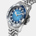 Men Automatic Blue Dial Chronograph Stainless Steel Watch AU4059X1