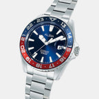 Mechanical Men Automatic Blue Dial Analog Stainless Steel Watch AU4067X1