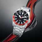 Men Automatic Black Dial Analog Stainless Steel Watch AU4073X1