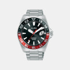 Men Automatic Black Dial Analog Stainless Steel Watch AU4073X1