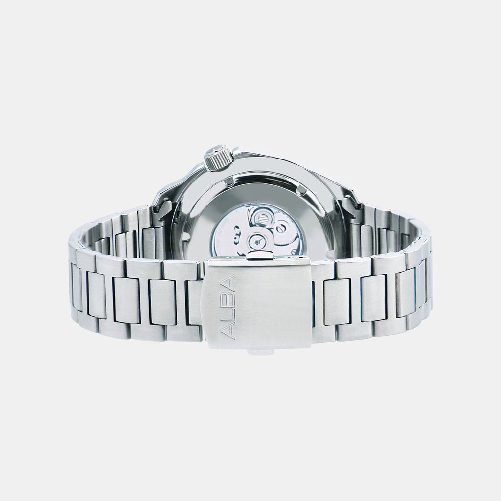 Mechanical Men Automatic Blue Dial Analog Stainless Steel Watch AU4083X1