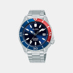 Mechanical Men Automatic Blue Dial Analog Stainless Steel Watch AU4083X1