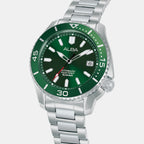 Mechanical Men Automatic Green Dial Analog Stainless Steel Watch AU4087X1