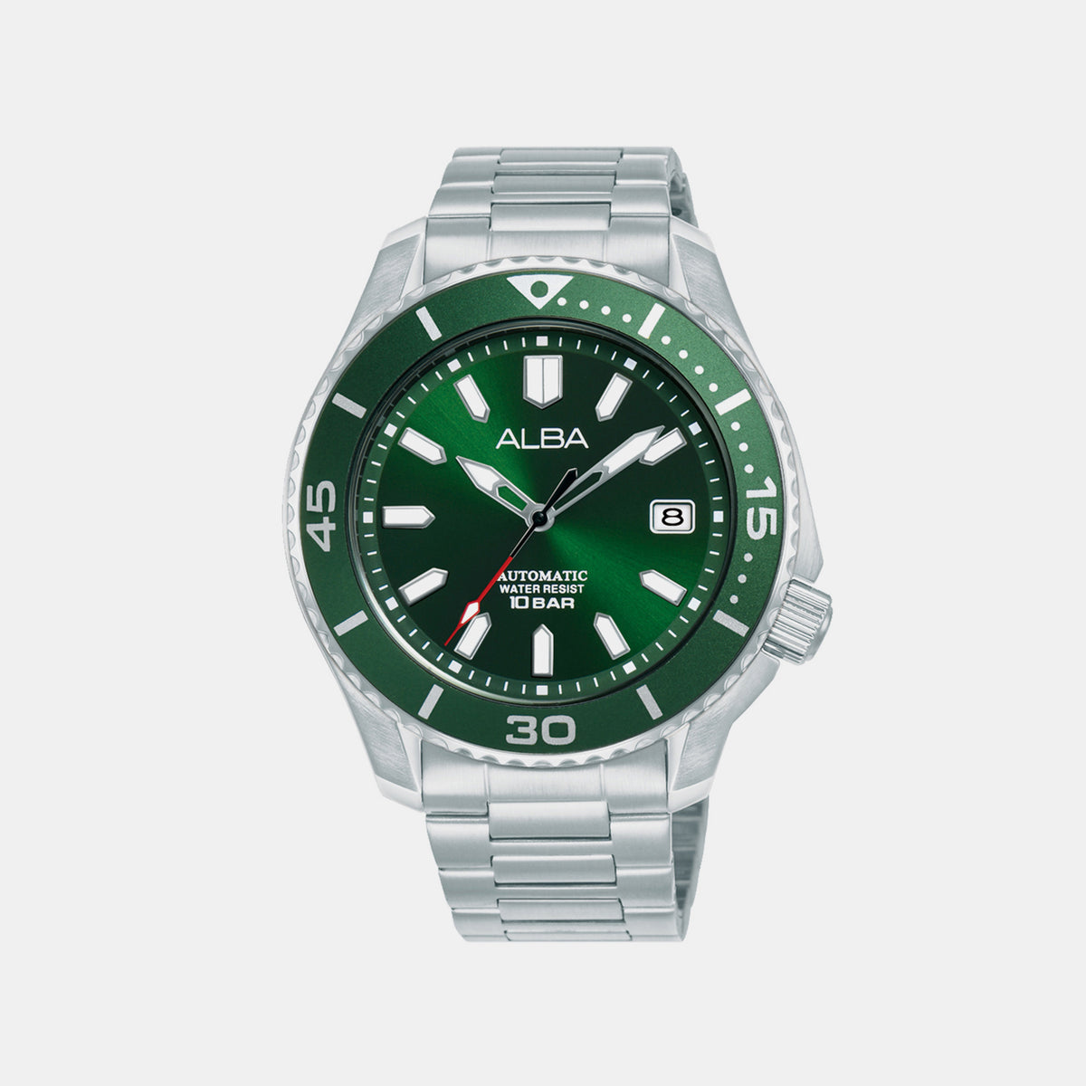 Mechanical Men Automatic Green Dial Analog Stainless Steel Watch AU4087X1