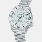 Mechanical Men Automatic White Dial Analog Stainless Steel Watch AU4093X1