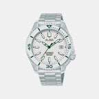 Mechanical Men Automatic White Dial Analog Stainless Steel Watch AU4093X1