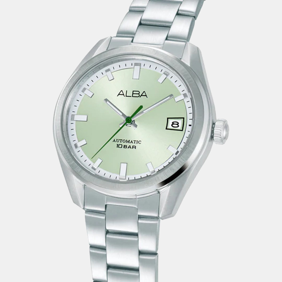 Mechanical Men Automatic Green Dial Analog Stainless Steel Watch AU4099X1
